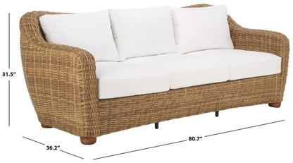 Adami 81 in. Wicker Outdoor Sofa