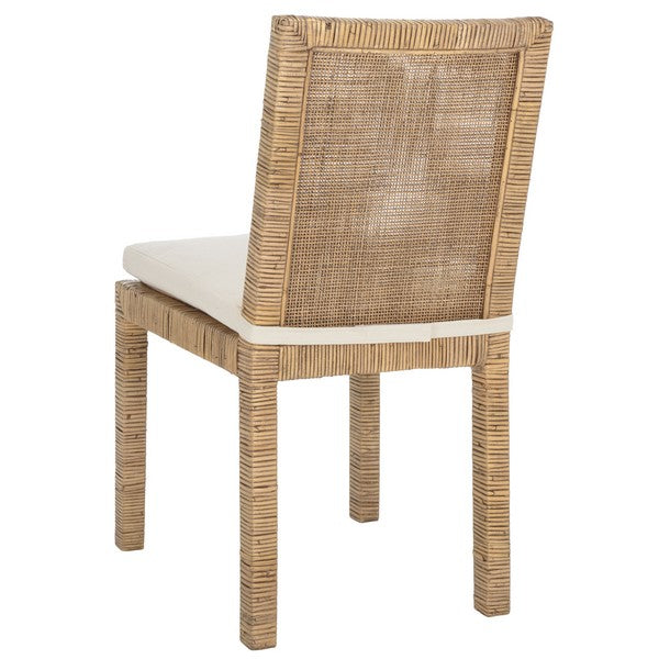 Basile Natural Rattan Dining Chair - Set of 2
