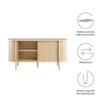 Cocquio 63 in. Rubberwood Sideboard