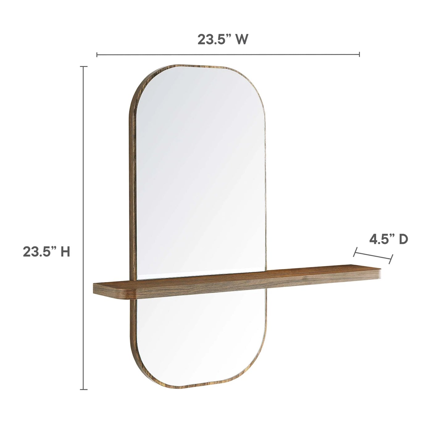 Paesana 24 in. Mindi Wood Mirror