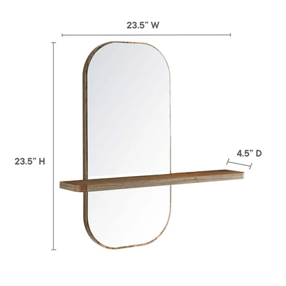 Paesana 24 in. Mindi Wood Mirror