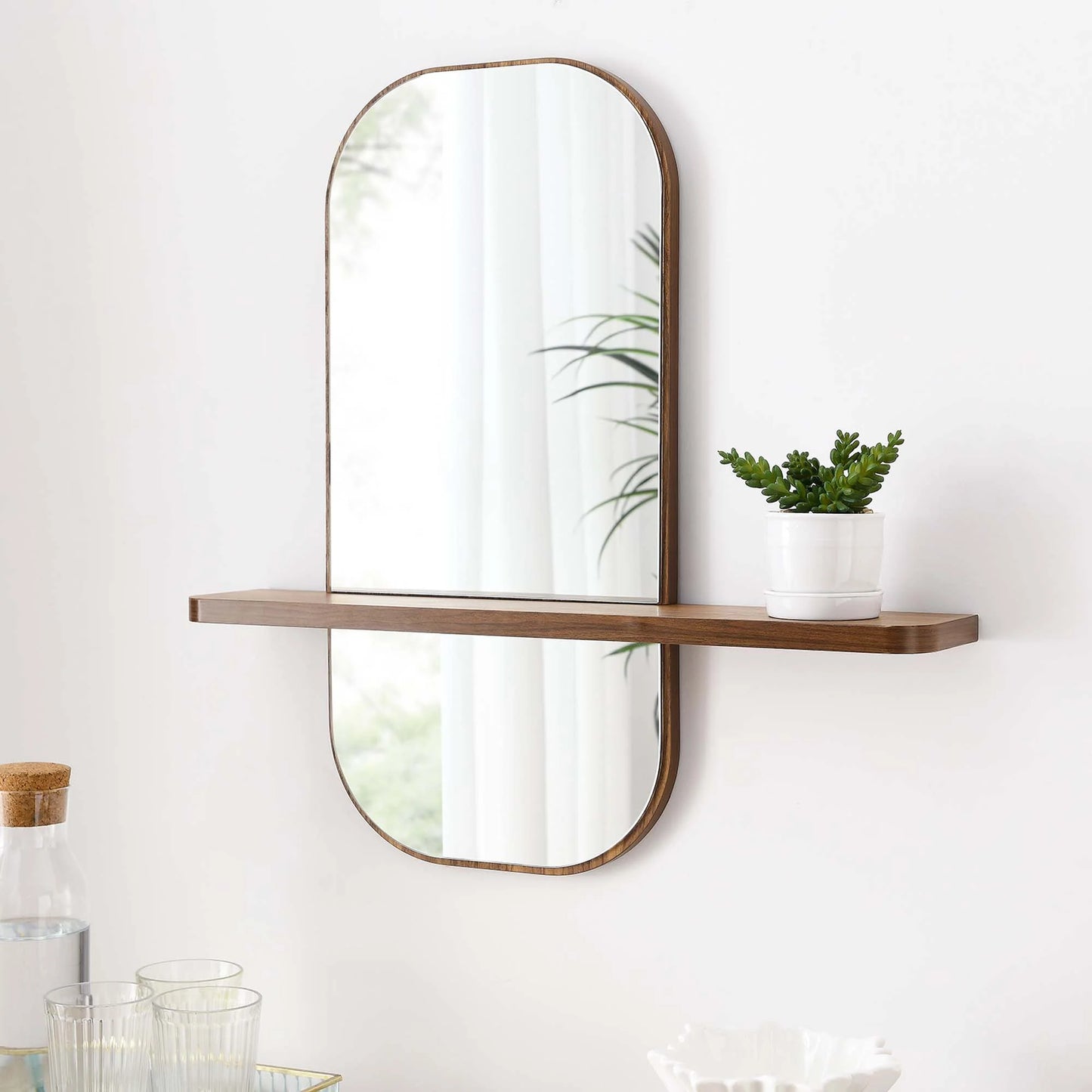 Paesana 24 in. Mindi Wood Mirror