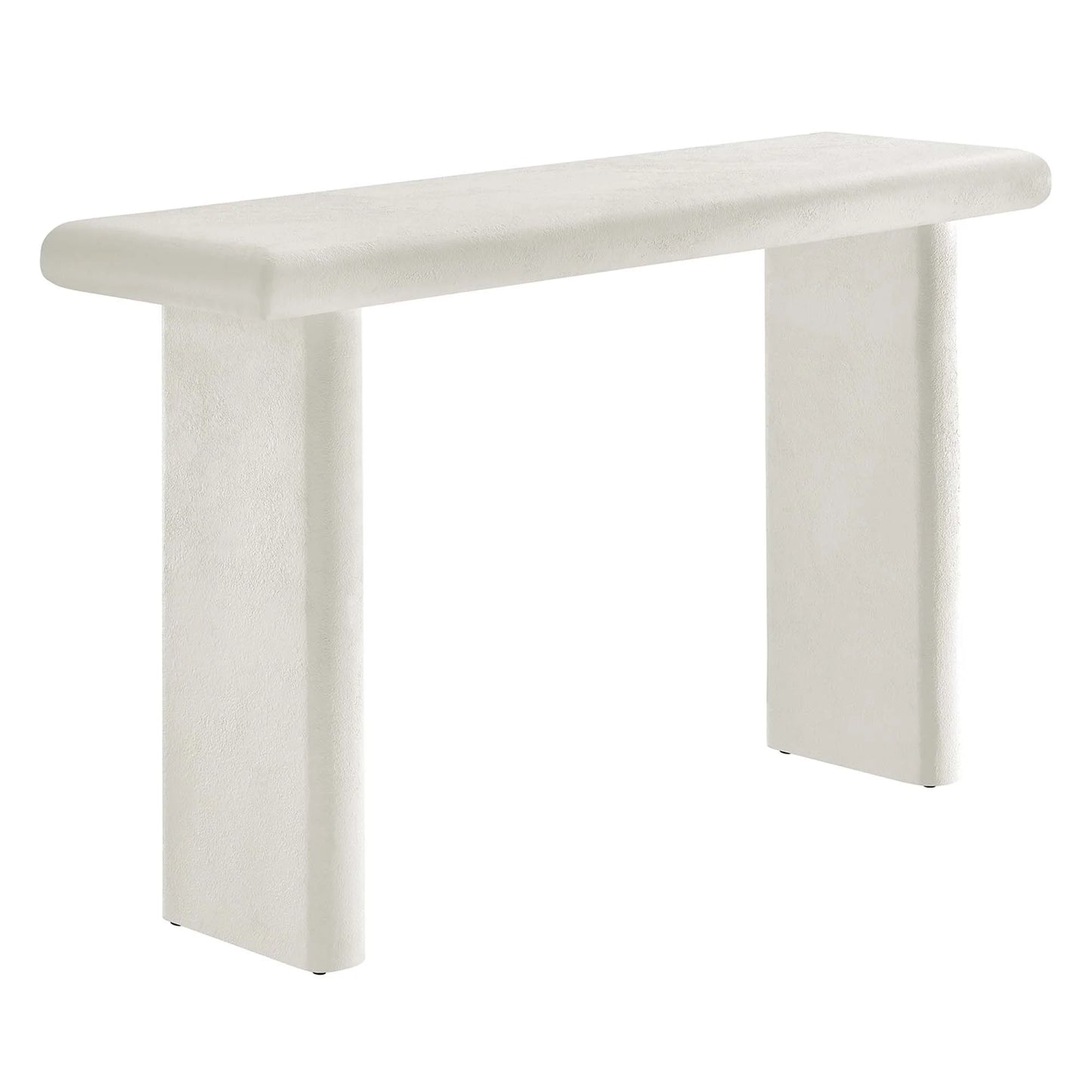 Fener 52 in. Mango Wood Console Table - White