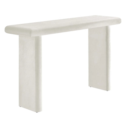 Fener 52 in. Mango Wood Console Table - White