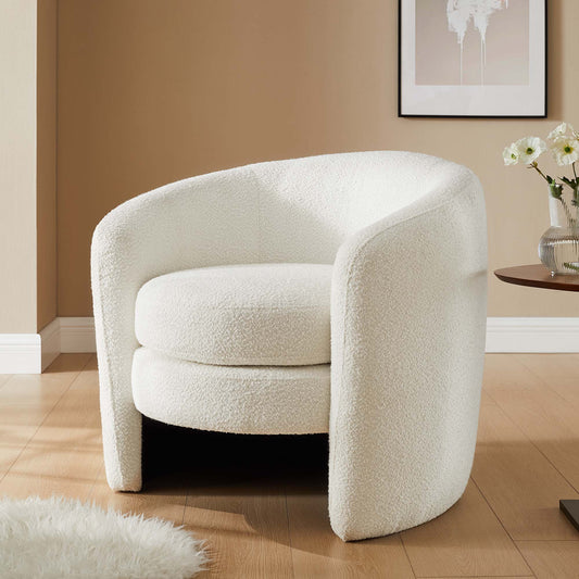 Biserno Boucle Upholstered Accent Chair
