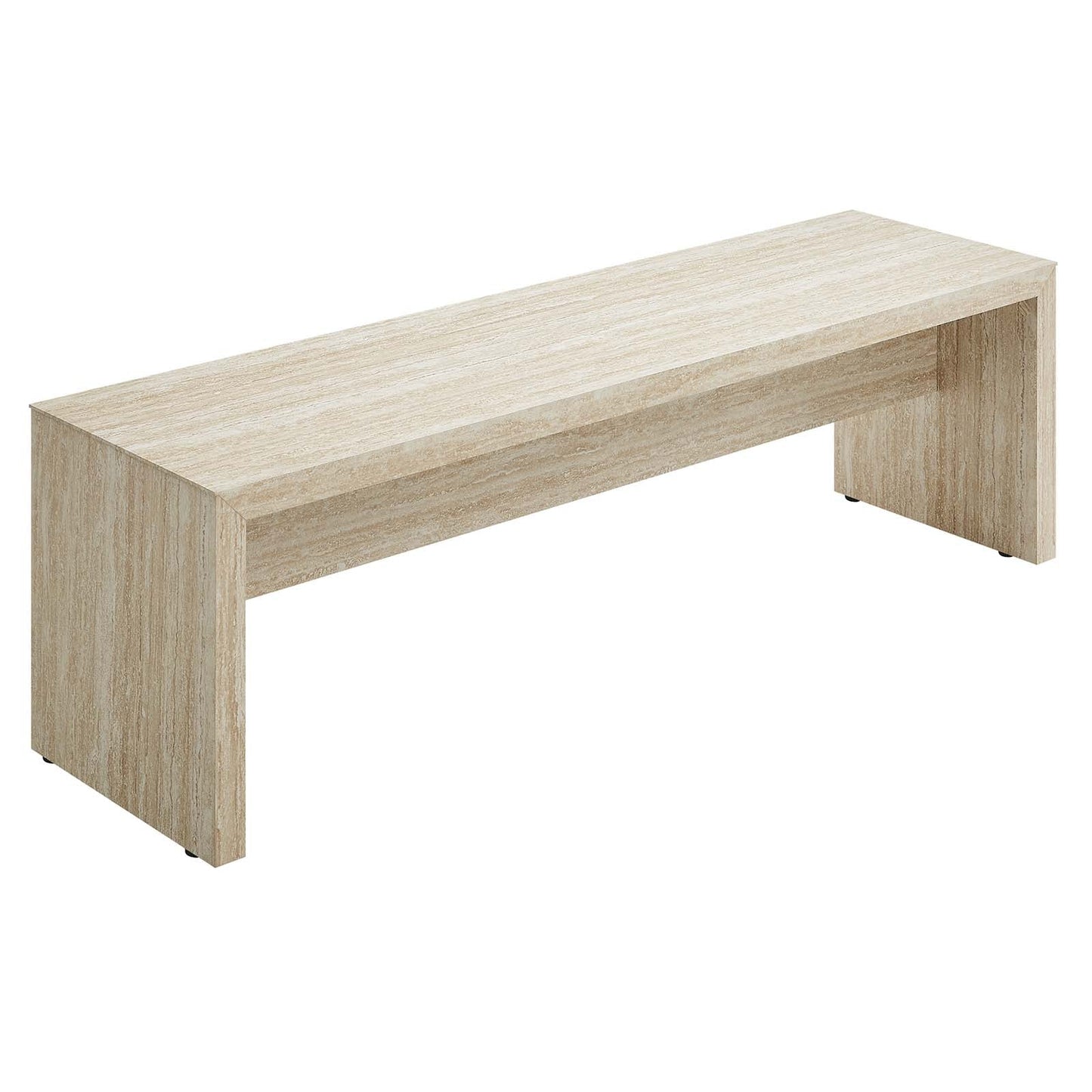 Olginate Travertine Look Long Bench