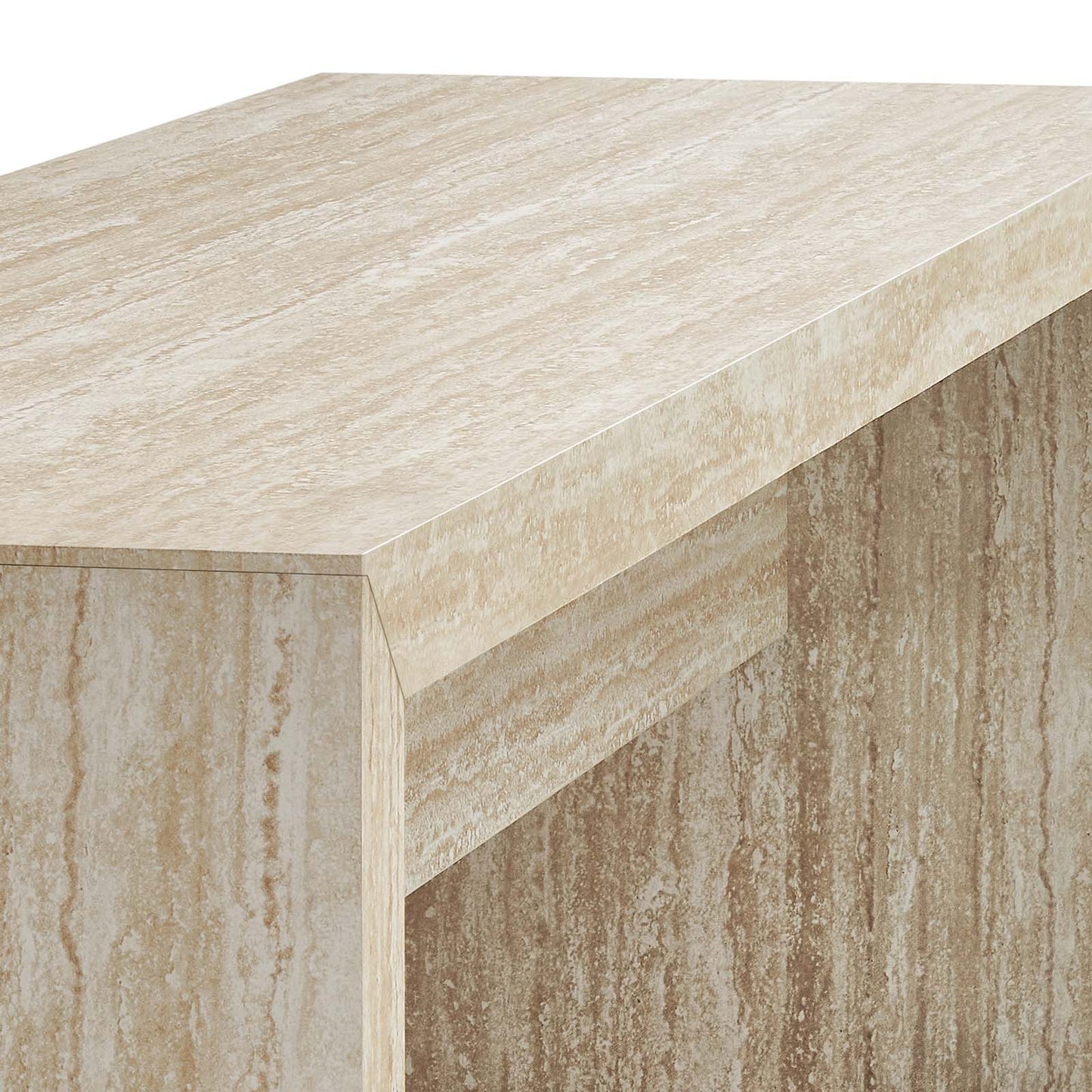 Olginate Travertine Look Long Bench