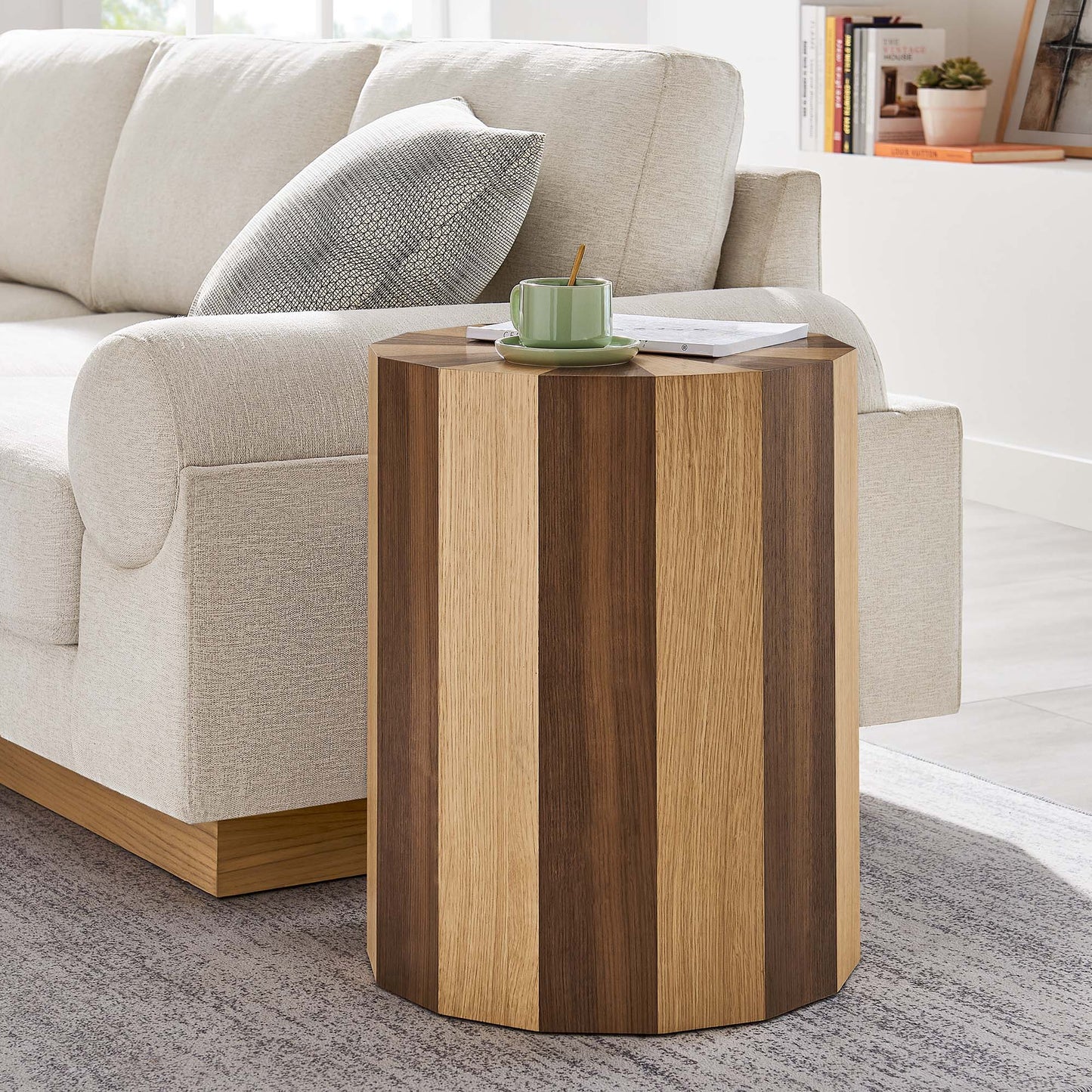 Giudice 22 in. Wood Accent Table