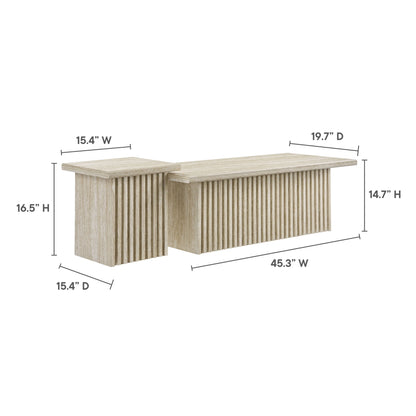 Udine 61 in. Nesting Coffee Table - Set of 2