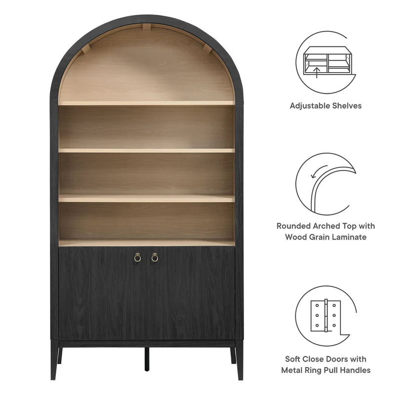 Lancusi 40 in. Arched Display Cabinet