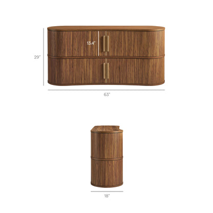 Borghi Fluted 63 in. Sideboard
