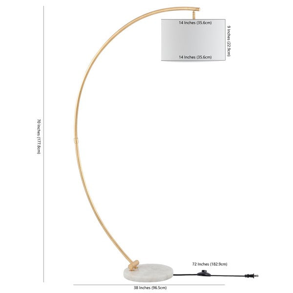 Celleno 70 in. Arc Frame Floor Lamp