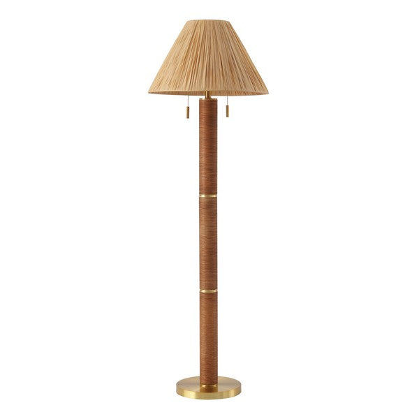 Sorda 62 in. Rattan Floor Lamp