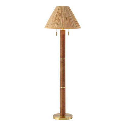 Sorda 62 in. Rattan Floor Lamp