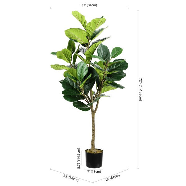 Lario Faux Fiddle Fig Potted Tree