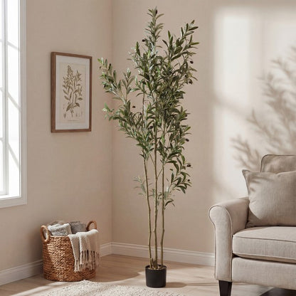 Faenza 71 in. Faux Olive Tree
