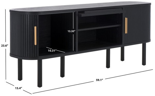 Cascia 59 in. Media Stand - Black