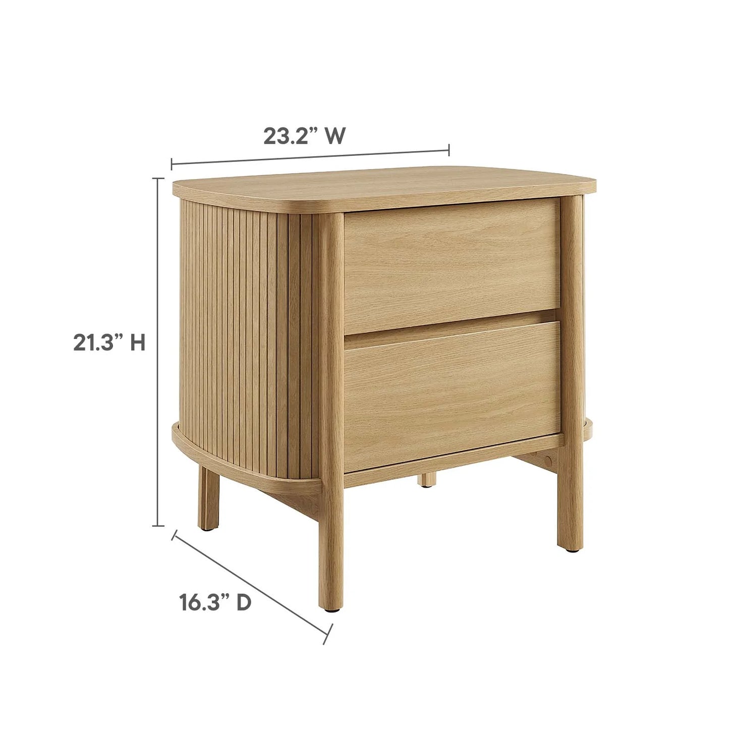 Karneid 23 in. Nightstand