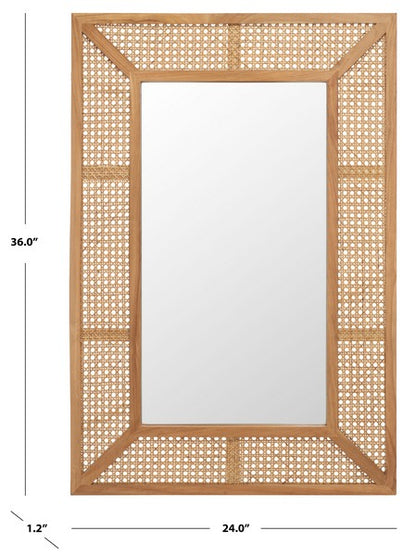Abruzzo 36 in. Elm Wood Mirror