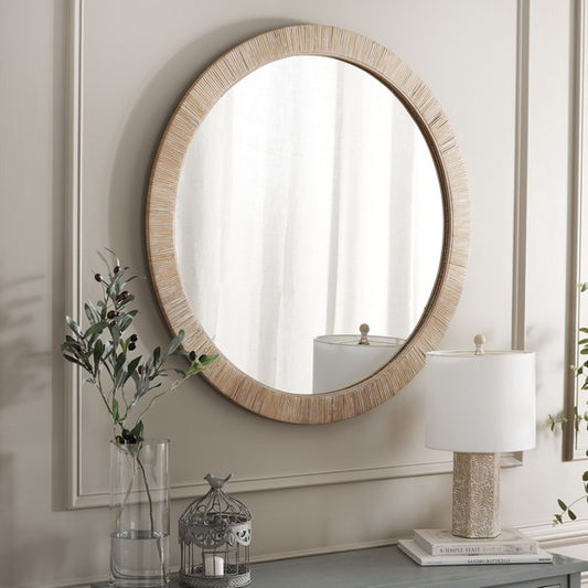Palmense 36 in. Wooden Frame Mirror