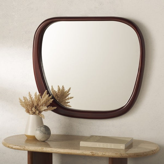 Marsi 30 in. Pine Wood Mirror