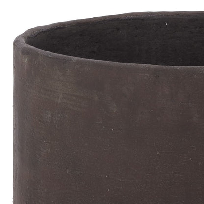 Lauro Cement Bamboo Outdoor Large Planter Pot - Brown