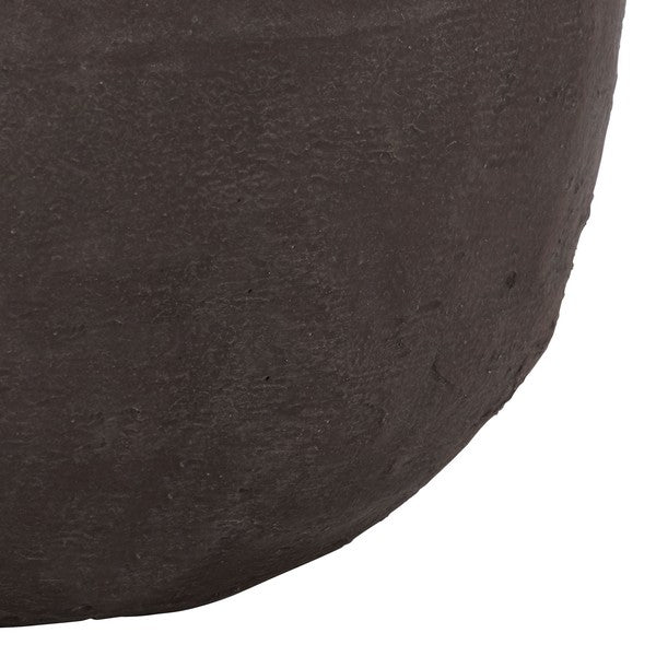 Lauro Cement Bamboo Outdoor Large Planter Pot - Brown
