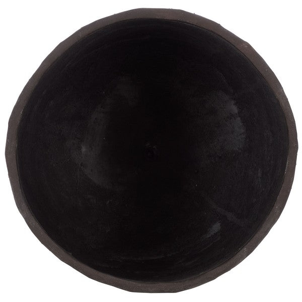 Lauro Cement Bamboo Outdoor Large Planter Pot - Brown