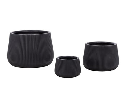 Giammoro Fiber Clay Outdoor Planter - Set of 3