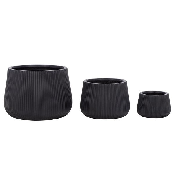 Giammoro Fiber Clay Outdoor Planter - Set of 3