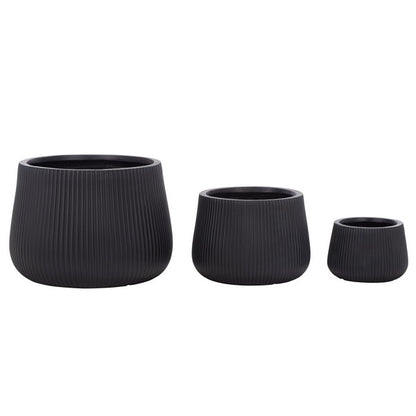 Giammoro Fiber Clay Outdoor Planter - Set of 3