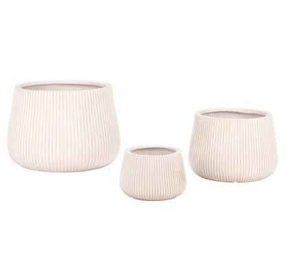 Maliseti Fiber Clay Outdoor Planter - Set of 3