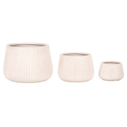 Maliseti Fiber Clay Outdoor Planter - Set of 3