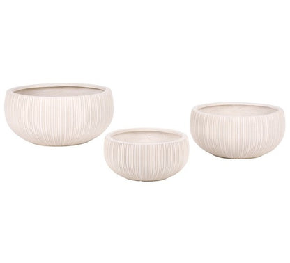 Patria Fiber Clay Outdoor Planter - Set of 3