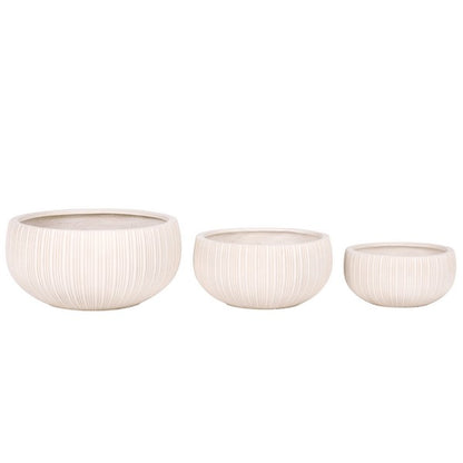 Patria Fiber Clay Outdoor Planter - Set of 3