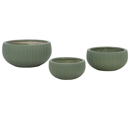 Cimone Fiber Clay Outdoor Planter - Set of 3