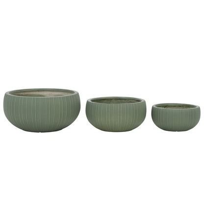 Cimone Fiber Clay Outdoor Planter - Set of 3