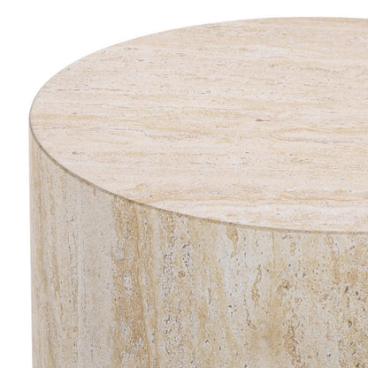 Palinuro 18 in. Polystone Accent Table