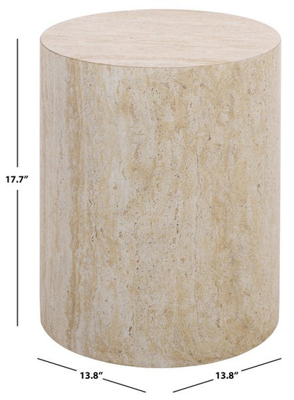 Palinuro 18 in. Polystone Accent Table