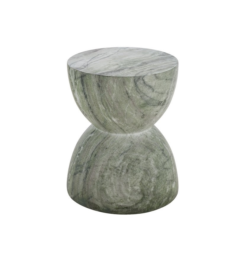 Monterone 18 in. Green Marble Accent Table