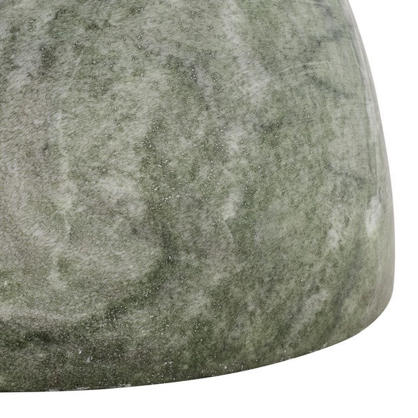 Monterone 18 in. Green Marble Accent Table