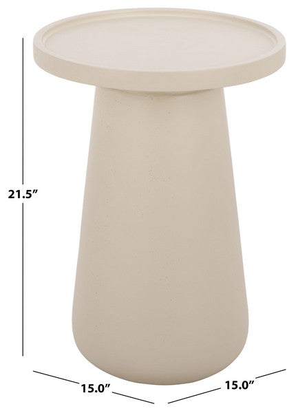 Isernia 21 in. Polystone Accent Table