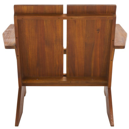 Zimone Acacia Wood Outdoor Accent Chair