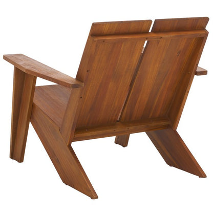 Zimone Acacia Wood Outdoor Accent Chair