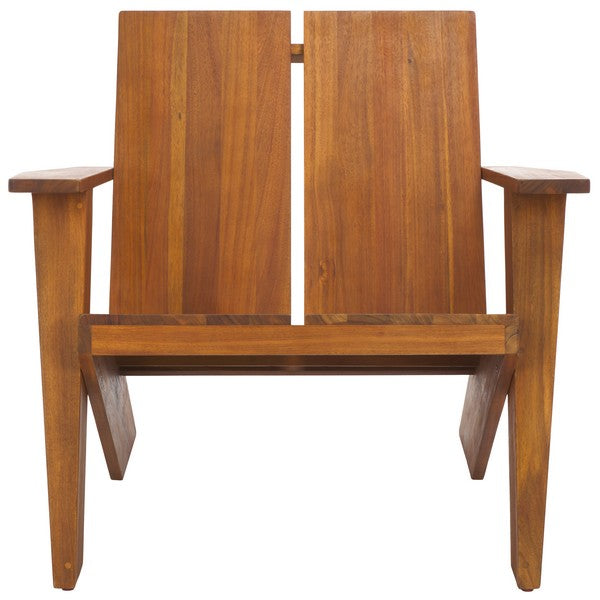 Zimone Acacia Wood Outdoor Accent Chair