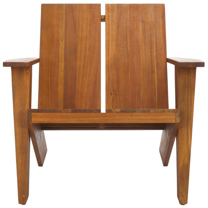 Zimone Acacia Wood Outdoor Accent Chair