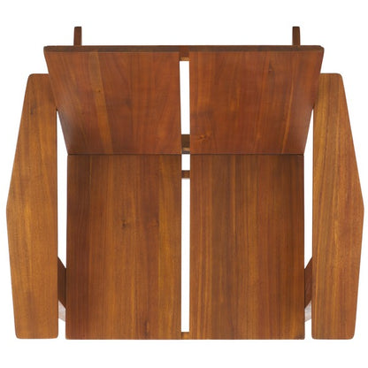 Zimone Acacia Wood Outdoor Accent Chair