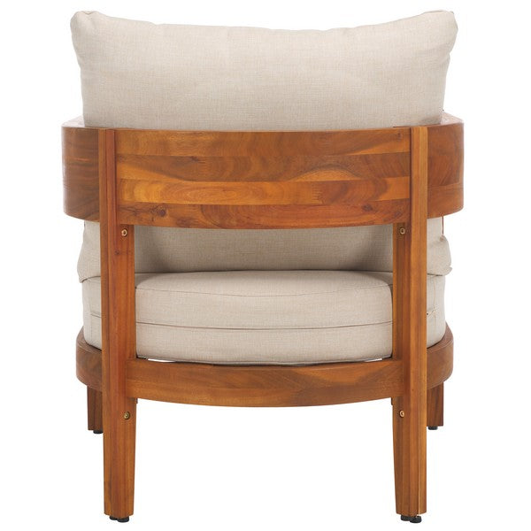 Noha Acacia Outdoor Wood Accent Chair - Set of 2