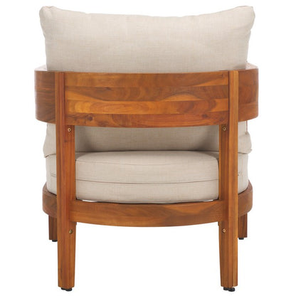 Noha Acacia Outdoor Wood Accent Chair - Set of 2