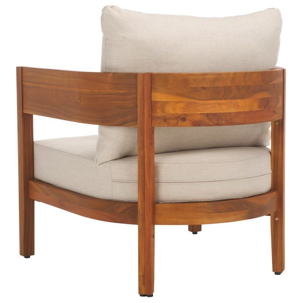 Noha Acacia Outdoor Wood Accent Chair - Set of 2